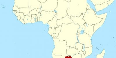 Քարտեզ Բոտսվանա Աֆրիկա